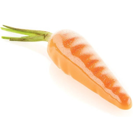 Carota 20 Silikomart stampo silicone giallo 12 preparazioni carota, linea Naturae