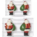 Piccolo o grande babbo natale con sacco Decora stampo cioccolato policarbonato