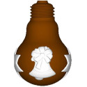 Lampadina natalizia stampo cioccolato policarbonato lampadina con decoro campana natalizia