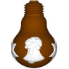 Lampadina natalizia stampo cioccolato policarbonato lampadina con decoro campana natalizia