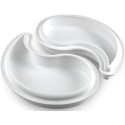 Kit Ying Yang 2500 ml di Silikomart è set 2 stampi in silicone bianco linea Top White da 230x195 h50 mm