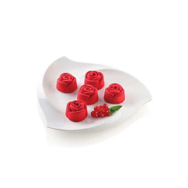 Small Rose Silikomart stampo silicone 15 piccole rose ø44 h 27 mm