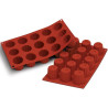 Stampo silicone 15 midi Cannele Bordelais ø45 mm ed h 45 mm da Silikomart