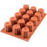 Stampo silicone 15 midi Cannele Bordelais ø45 mm ed h 45 mm da Silikomart