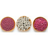 Set Decor Mix argento e rosa metallizzato Decora 3 decorazioni di lenti perline e bastoncini 85 g