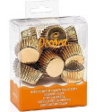 Pirottini Bon Bon Oro Decora in Carta Forno (Ø2,7×H1,7cm) – Antiaderenti per Cottura Professionale (180 Pz)