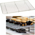 Griglia raffredda torte e di colaggio rettangolare in metallo antiaderente a maglie strette 38 cm x 26 cm da Decora