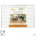 Griglia raffredda torte e di colaggio rettangolare in metallo antiaderente a maglie larghe 38 cm x 26 cm da Decora