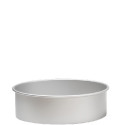 Teglia Tonda Liscia con Bordi Dritti Decora (Ø10/40cm) – Alluminio Anodizzato (H10cm) | Per Torta Americana a Strati