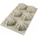Mini Goccia Silikomart: stampo in silicone per 6 tortine di dimensioni 6,8x3,3 cm