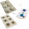 Mini Goccia Silikomart: stampo in silicone per 6 tortine di dimensioni 6,8x3,3 cm