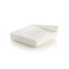 Set 100 vassoi monoporzioni quadrati in plastica bianca di lato 83 mm, riutilizzabili da Silikomart