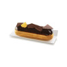 Set 100 vassoi monoporzioni rettangolari in plastica bianca da 14x4 cm, riutilizzabili da Silikomart