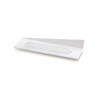 Set 100 vassoi monoporzioni rettangolari in plastica bianca da 14x4 cm, riutilizzabili da Silikomart