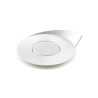 Set 100 vassoi monoporzioni rotondi in plastica bianca da 86 mm, riutilizzabili da Silikomart