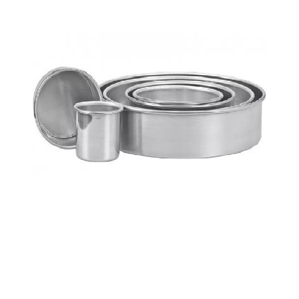 Da ø5 a ø40 cm tortiera dritta tonda alta per torta americana a piani alti in alluminio puro di altezza 10 cm