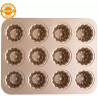 Stampo 12 big Cannele Bordelais ø55 mm ed h 45 mm metallo antiaderente rose gold line da Decora