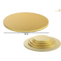 Vassoio sotto-torta forma tonda color dorato di diametro 36 cm da Decora