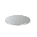Vassoio sottotorta Tondo argento 18 cm h 1,2 cm da Decora