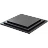 Sottotorta cartone nero quadrato Decora: vassoio torta rigido 25x25xxh1,2 cm o 30x30xh1,2 cm