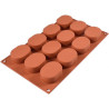 Ovals SF326 Silikomart stampo silicone 12 biscotti 57x23 h 25 mm