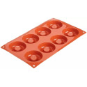 Medium Savarin Silikomart: stampo in silicone per 8 savarin medi SF011 ø65 h 21 mm