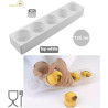Multiflex 125 stampo silicone 5 Cilindri diametro 6 cm h 45 mm da Silikomart
