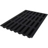 Stampo sessantaquaranta Stripe Eclair 28 barrette quadrate da 13 x 2,8 h 2,8 cm in silicone da Silikomart