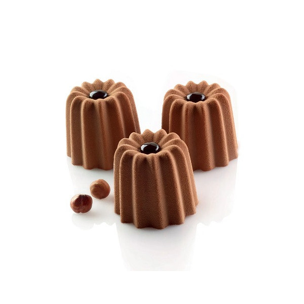 Cannele Bordelais Silikomart stampo silicone nero SQ002 sessantaquaranta 54 canneles bordelais ø56 h 50 mm