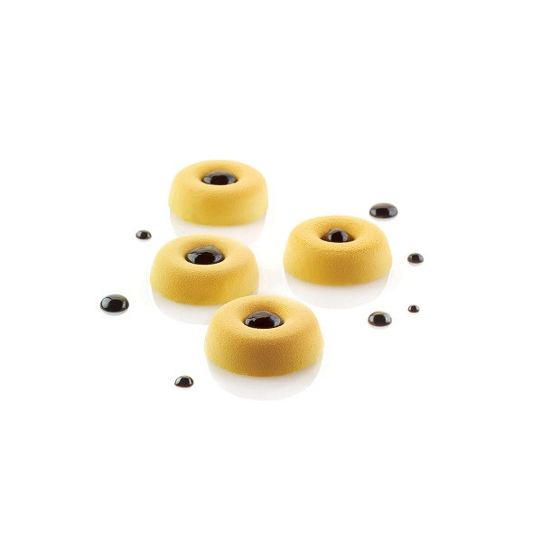 Mini savarin Silikomart stampo silicone nero SQ033 sessantaquaranta 40 mini-savarin ø41 h 12 mm