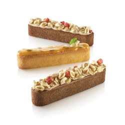 Fashion cake Silikomart stampo silicone nero SQ078 sessantaquaranta 32 fashion cake 130x25 h25 mm