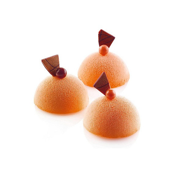 Half sphere SQ075 Silikomart: stampo silicone nero sessantaquaranta 60 semi-sfere ø 42 h 22 mm