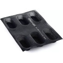 Set 2 o 4 stampi Air Plus 03 Mini Plum cake da 4x9,5 h2,5cm in silicone microforato Silikomart