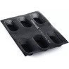 Set 2 o 4 stampi Air Plus 03 Mini Plum cake da 4x9,5 h2,5cm in silicone microforato Silikomart