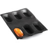 Set 2 o 4 stampi Air Plus 03 Mini Plum cake da 4x9,5 h2,5cm in silicone microforato Silikomart