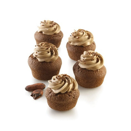 Air plus 18 round 30x40 Silikomart: 1 o 2 stampi silicone microforato da 20 impronte tonde di diametro 4,8 h 2,2 cm