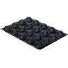 Air plus 18 round 30x40 Silikomart: 1 o 2 stampi silicone microforato da 20 impronte tonde di diametro 4,8 h2,2 cm