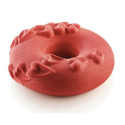 Passione Silikomart stampo in silicone grigio per ciambelle con decori cuori ø221 h66 mm