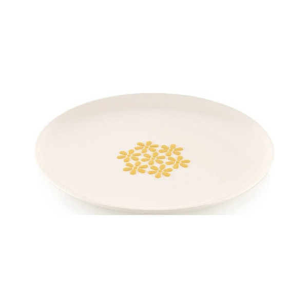 Stencil sakura Silikomart stampo silicone giallo decoro fiori ⌀100 h 1 mm - set 2 pz