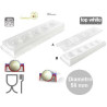 Mul3D 58 Silikomart set stampo silicone con stampo top e vassoio per sfere di gelato diametro 58 mm