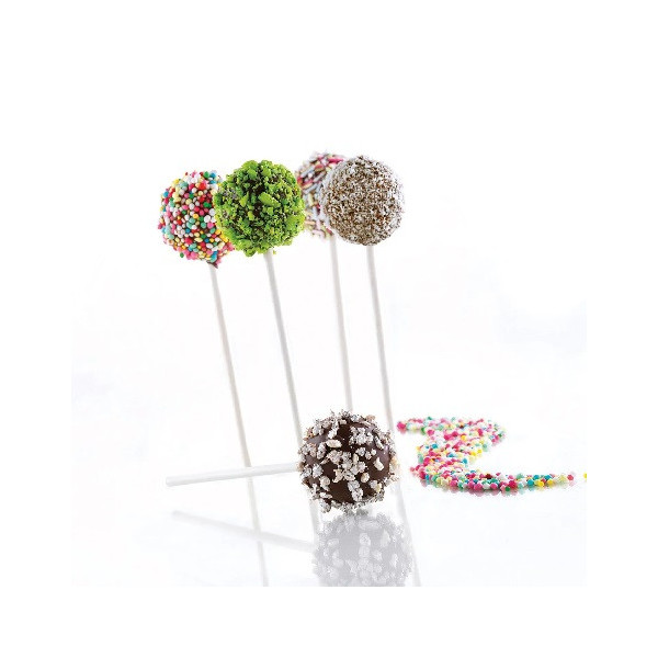 Mul3D 28 Silikomart set stampo silicone e stampo top su vassoio per gelato sfera cake pops