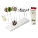 Stampo Sfera Cake Pops in silicone con Vassoio e Bastoncini 28 mm