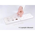 Mul3D 28 Silikomart set stampo silicone e stampo top su vassoio per gelato sfera cake pops