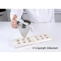 Mul3D 28 Silikomart set stampo silicone e stampo top su vassoio per gelato sfera cake pops