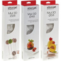 Kit Mul3D Silikomart: set 3 stampi silicone e stampi top su vassoio per gelati a sfera