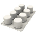 Sweet layers Silikomart stampo silicone con cutter per cilindri striati ø55 h 55 mm