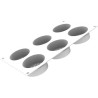 Valentine 110 Silikomart stampo silicone 6 cilindri con decoro floreale da 7x h3 cm
