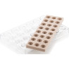 CH013 Kit Semisfera 01 Silikomart: Stampo Tritan 24 cioccolatini semisfera ⌀31 mm + Stampo silicone inserti CH013 Kit Semisfera 01 Silikomart: Stampo Tritan 24 cioccolatini semisfera ⌀31 mm + Stampo silicone inserti