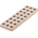 CH013 Kit Semisfera 01 Silikomart: Stampo Tritan 24 cioccolatini semisfera ⌀31 mm + Stampo silicone inserti