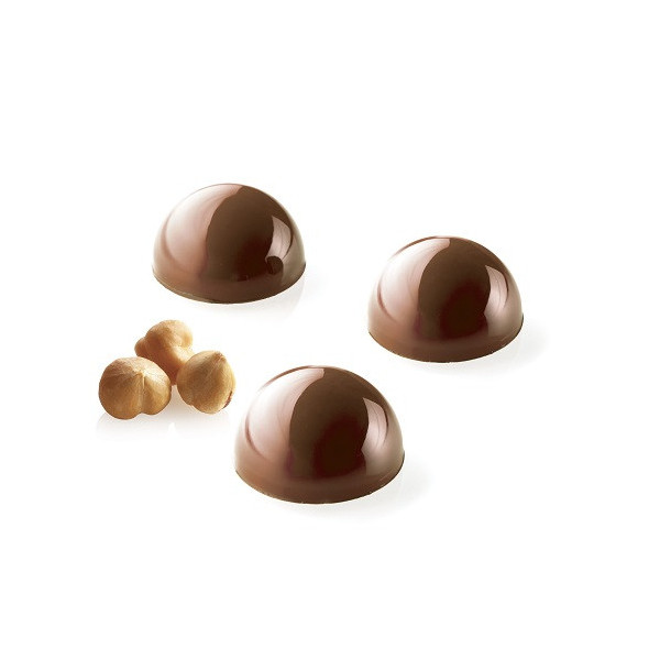 Semisfera 01 Silikomart stampo tritan CH013 per 24 semisfere cioccolato ø31 h 16 mm